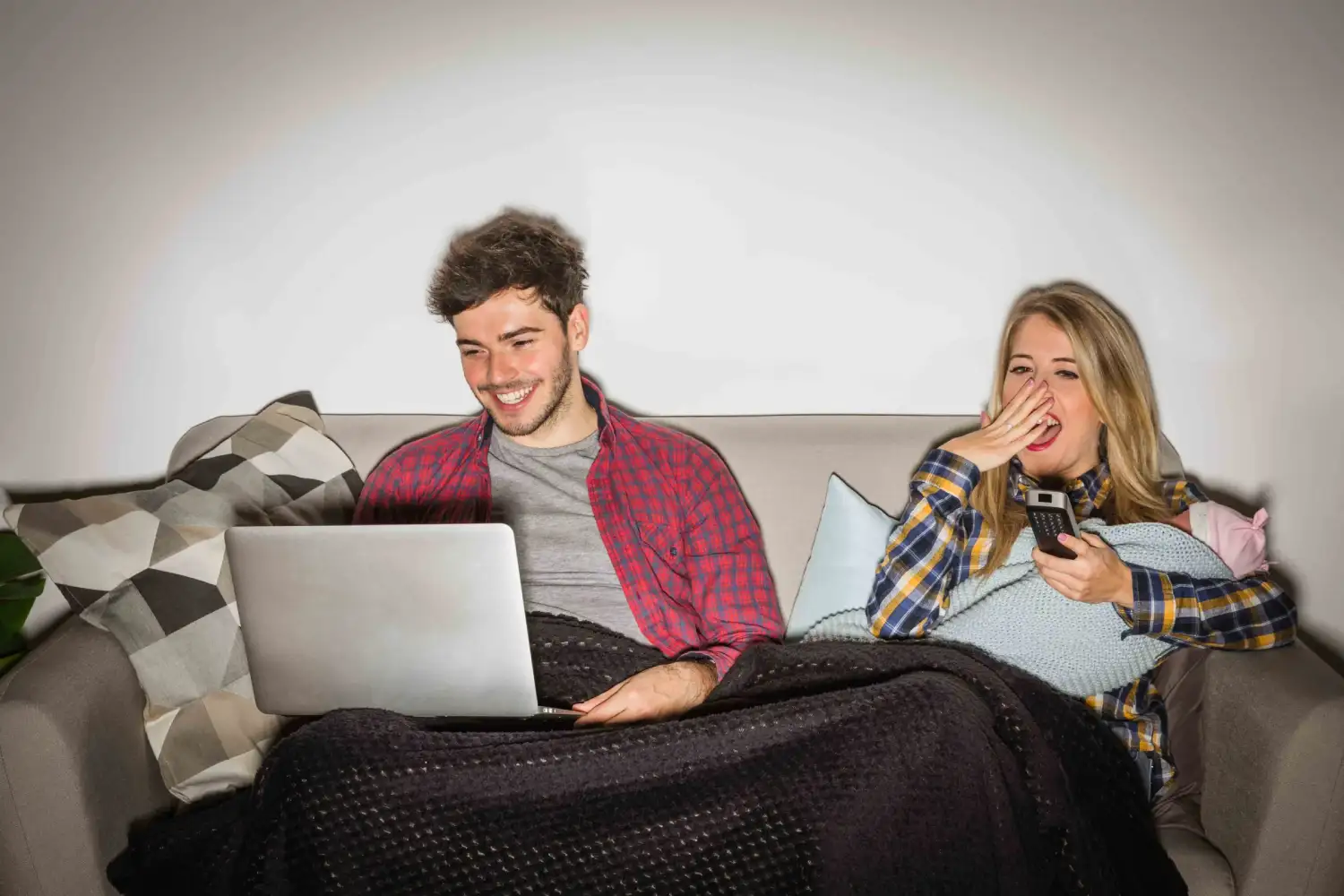 Couple feeling disconnected in relationship